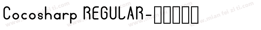 Cocosharp REGULAR字体转换